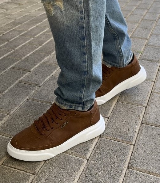 Knack Ανδρικά κάμελ Casual Sneakers δίσολα 2222020